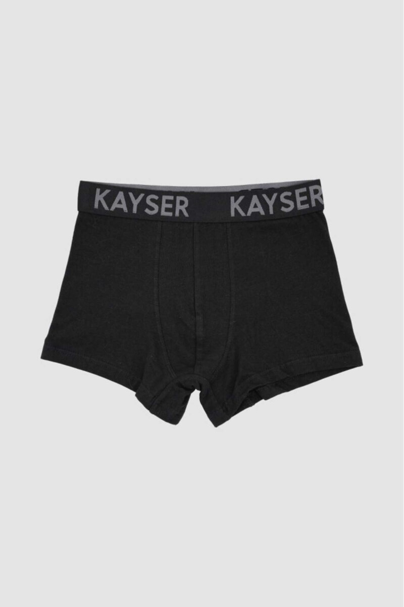 94.05 boxer juvenil algodon elasticado - Negro 