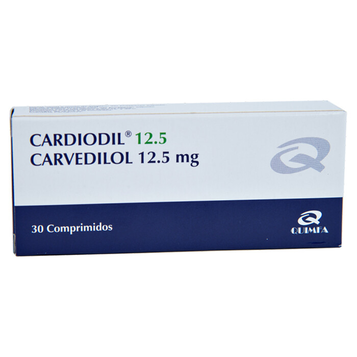 CARDIODIL 12,5 MG. CJ X 30 COMPRIMIDOS única