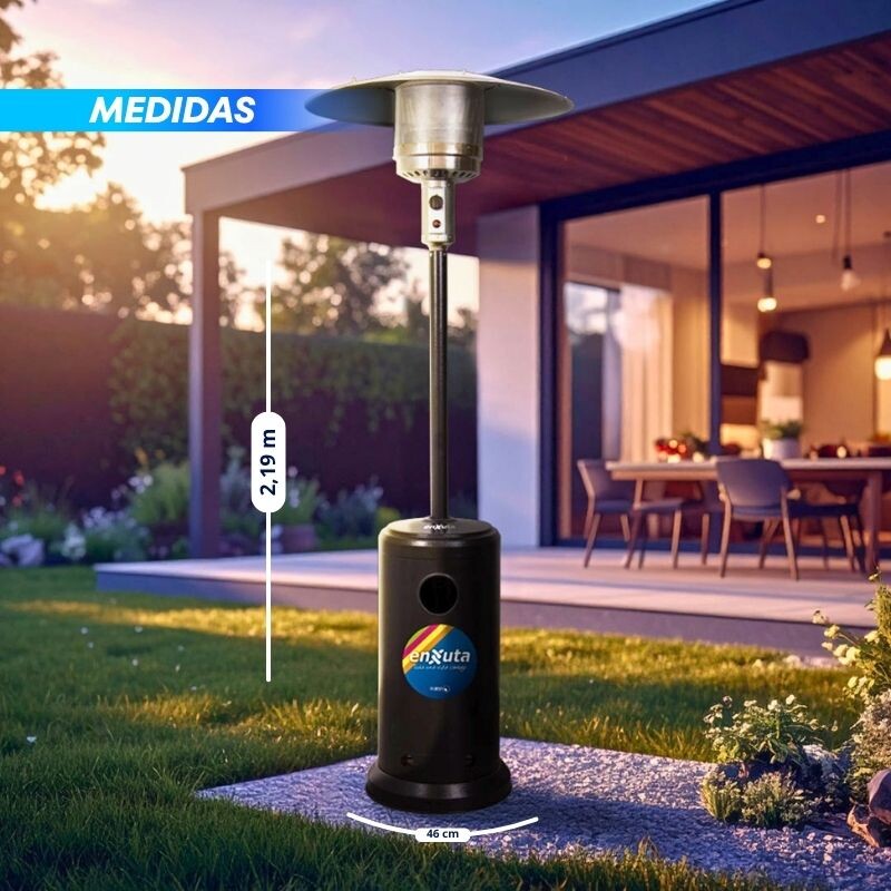 ESTUFA HONGO A GAS DE EXTERIOR – HGENX341 Negro