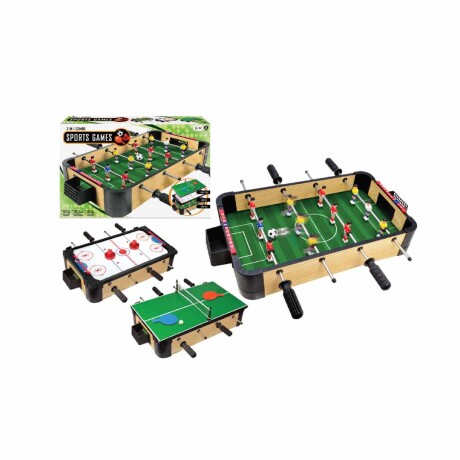Set Multideporte Futbolito 3 En 1 Con Base Intercambiable Ub VERDE