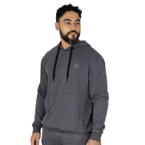 HOODIE MEN POLY/COTT EVERLAST REPUBLIC CH M6 CHARCOAL