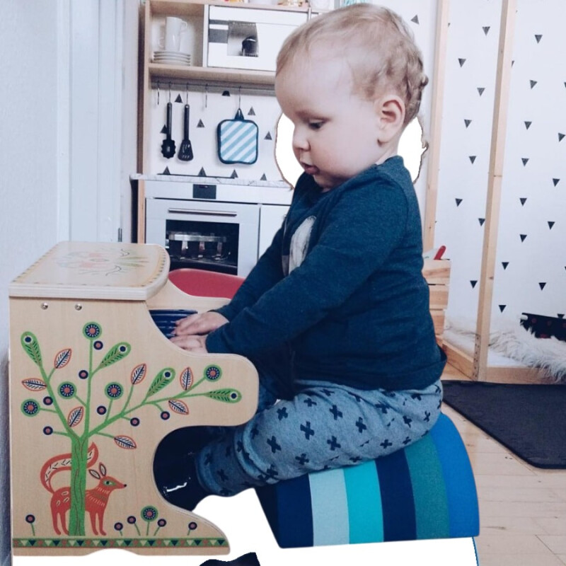 Piano Eléctrico Madera Animambo Djeco Piano Eléctrico Madera Animambo Djeco