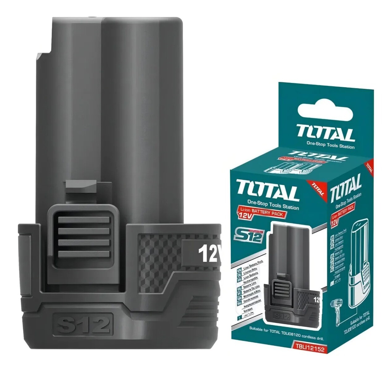 Batería Total 12V 1.5Ah Litio Para Herramientas Sistema S12 