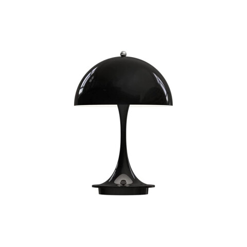 Lámpara de mesa hongo inalámbrica negra USB cálida AI9866