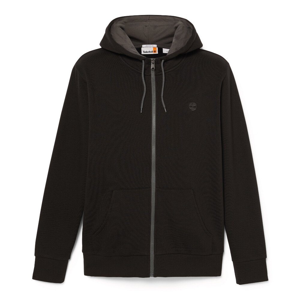 Polera Oyster River Chest Logo Hombre Black-Pavement