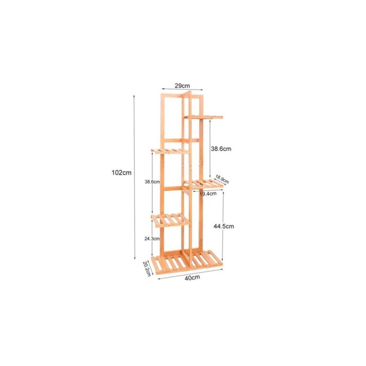 Soporte Porta Macetas de Madera Cuadrado 4 Niveles Soporte Porta Macetas de Madera Cuadrado 4 Niveles