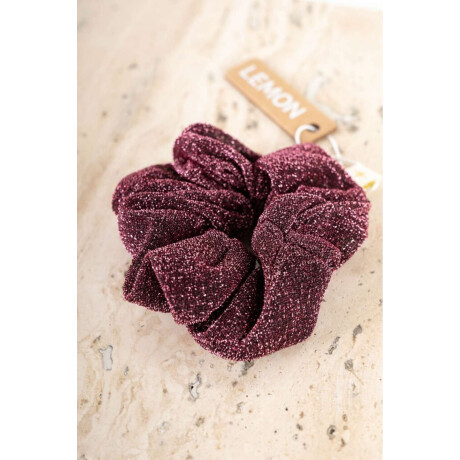 Scrunchie Lurex Rojo