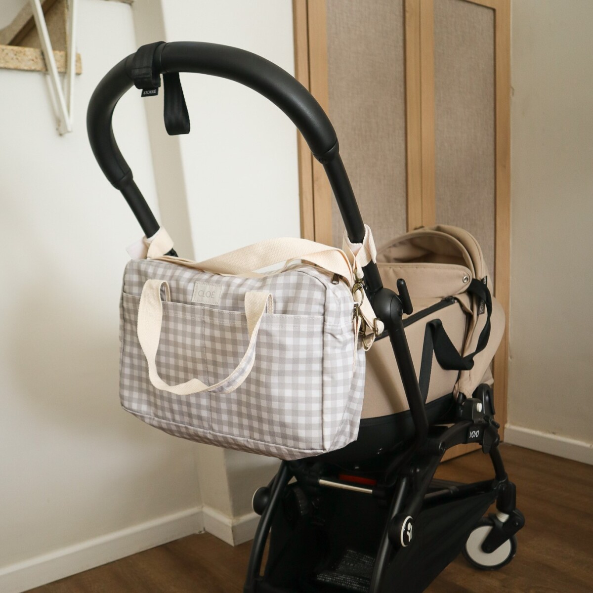 Bolso Midi - Vichy Gris 
