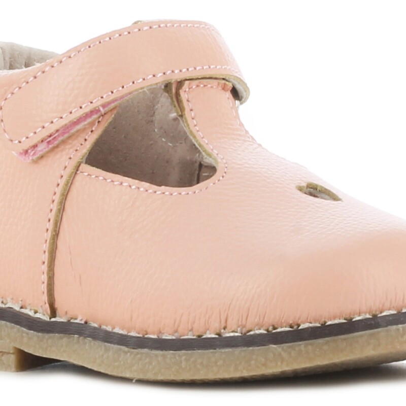 Zapatos de Niña MINI Miss Carol CERSEI con velcro y calado Rosado