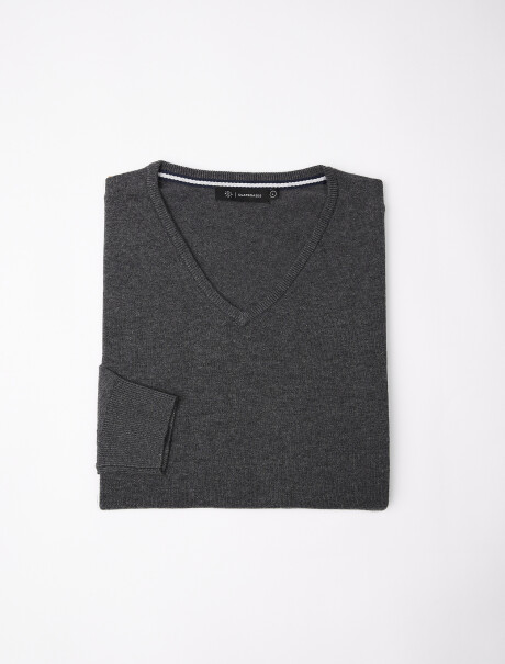 Buzo algodon Dublin gris oscuro