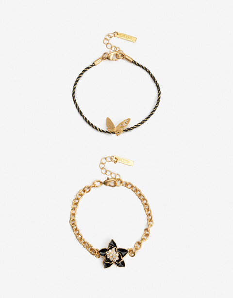 Pulseras Flexibles Sets Color Pulseras Flexibles Sets Botanico - Dorado Oro Amarillo