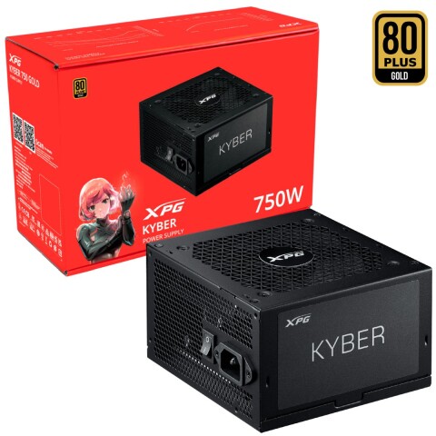 Fuente Adata Xpg 750w Kyber 80 Plus Gold FUENTE ADATA XPG 750W KYBER 80 PLUS GOLD