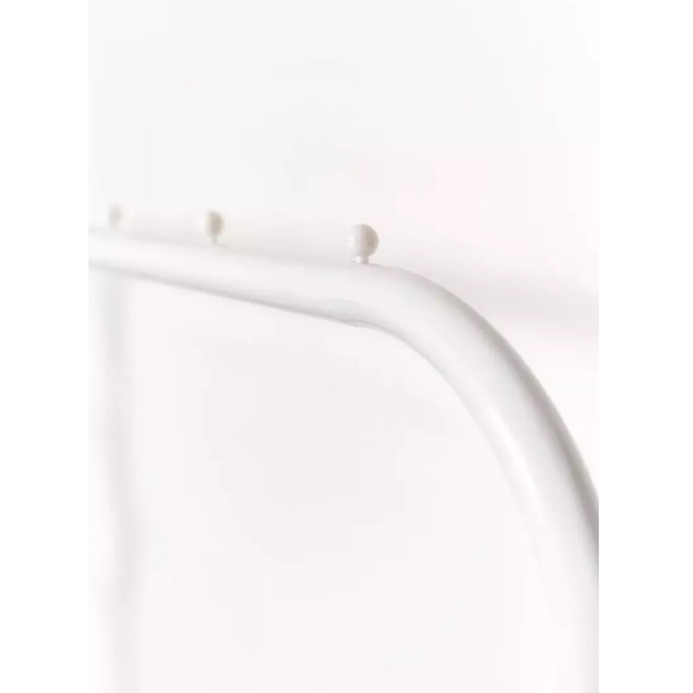 Perchero De Caño Largo Ganchos Y Estante Inferior Blanco