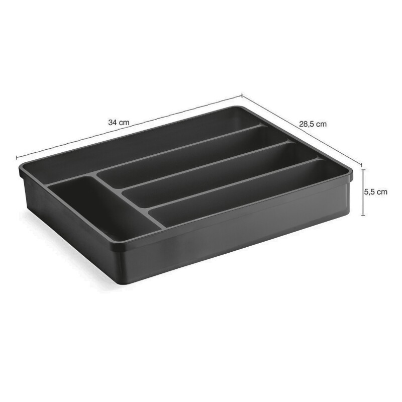 Organizador de cubiertos NEGRO