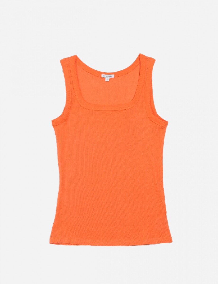 Musculosa de rib - Naranja 