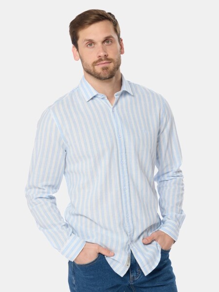 CAMISA LEGACY 209A29 CELESTE