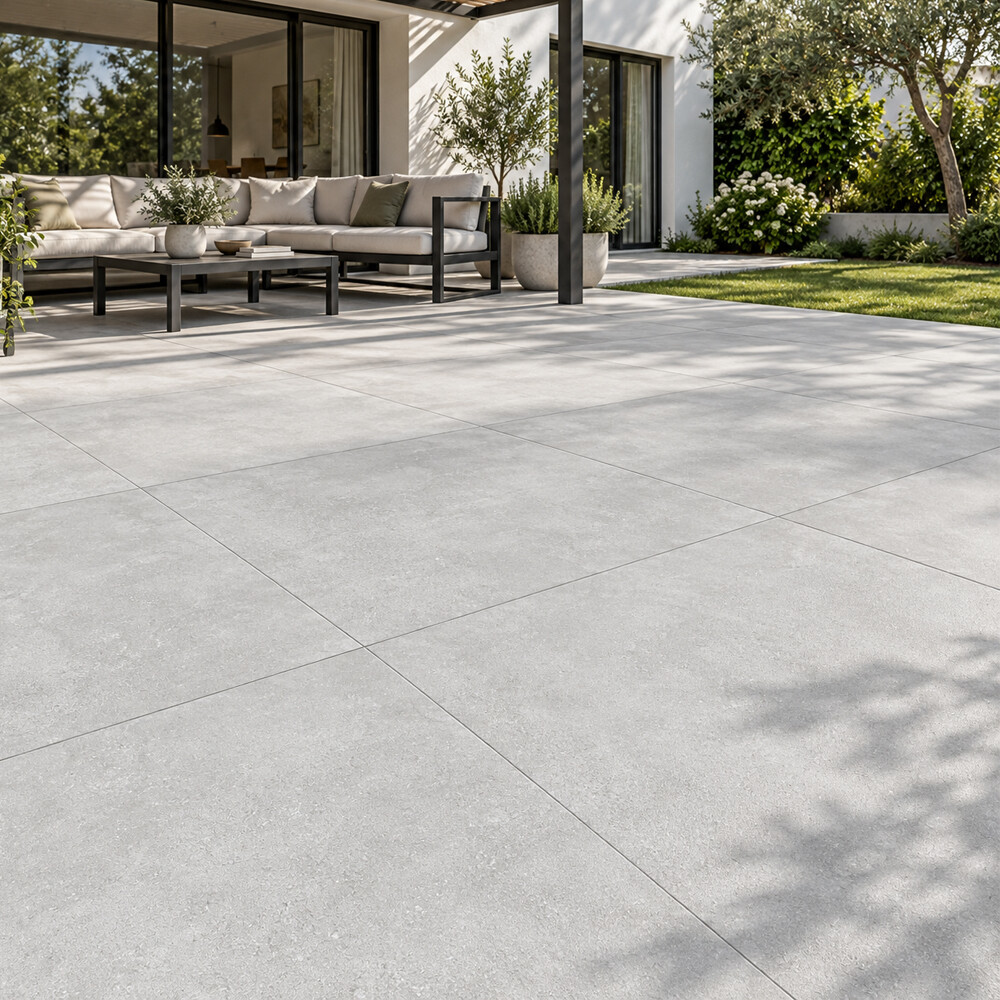 CERÁMICA PARA EXTERIOR NATURAL CEMENT LIGHT RECTIFICADA 73X73 CM Cerámica Para Exterior Natural Cement Light Rectificada 73x73 Cm