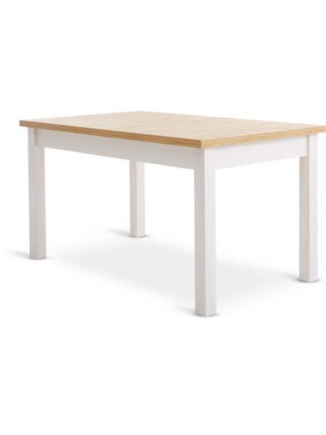Mesa de comedor MARKSKEL 150/193 blanco/roble natural Mesa de comedor MARKSKEL 150/193 blanco/roble natural