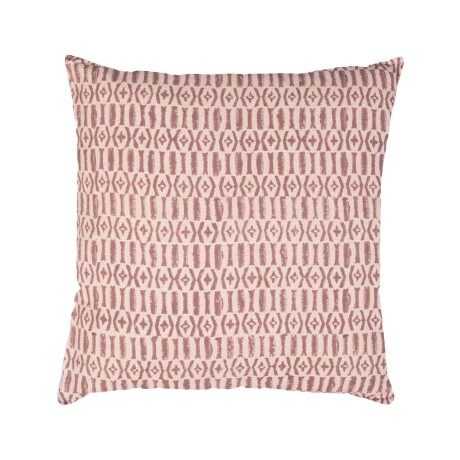 ALMOHADÓN CADIZ 45*45 ALGODON BEIGE/ROJO