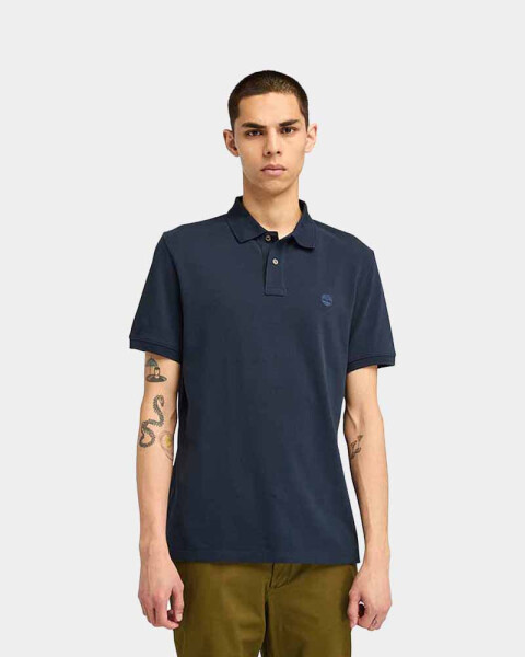 Polo Oyster River Manga Corta Regular Fit Hombre Dark Sapphire-dark Denim