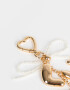 Llavero Metal Llavero Y Charm De Letras Bubble - Dorado