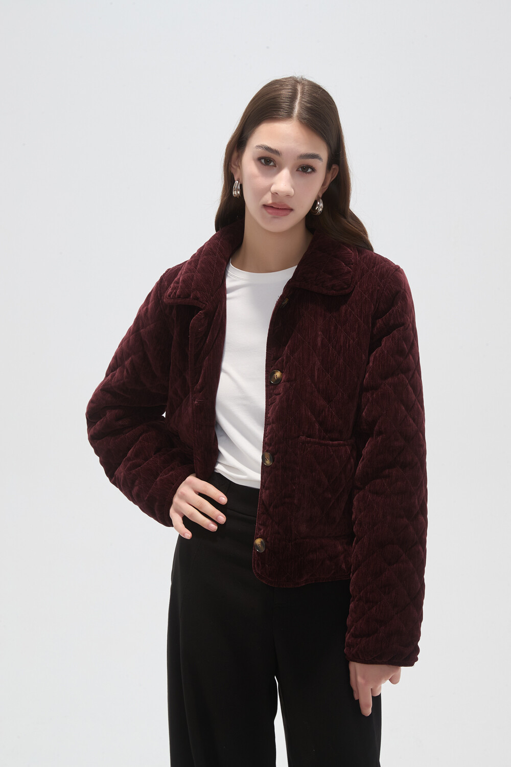 Chaqueta Liote Cereza Oscuro