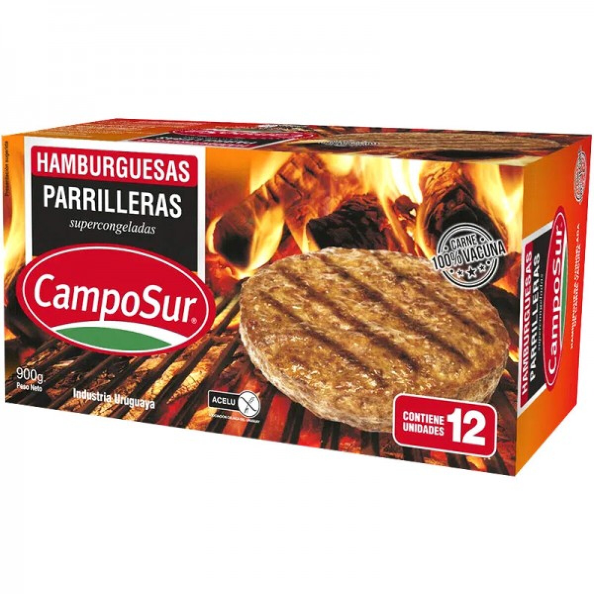HAMBURGUESA PARRILLERA X12 CAMPOSUR 