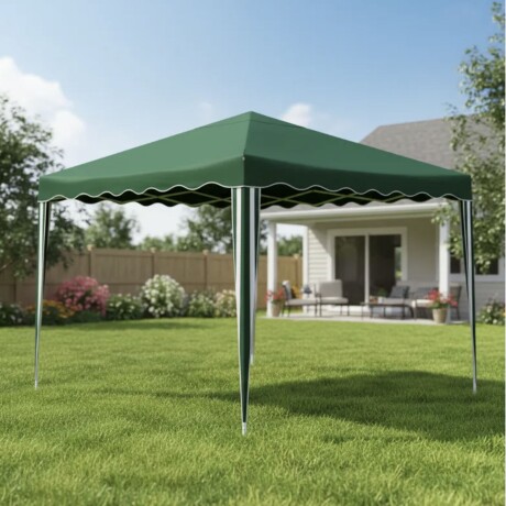 Gazebo autoarmable liviano verde plegable 3x3 mts Arye Gazebo autoarmable liviano verde plegable 3x3 mts Arye