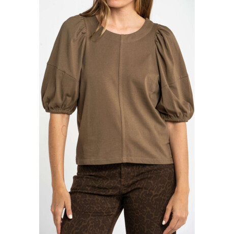 Remera Algodón Manga Globo Safari