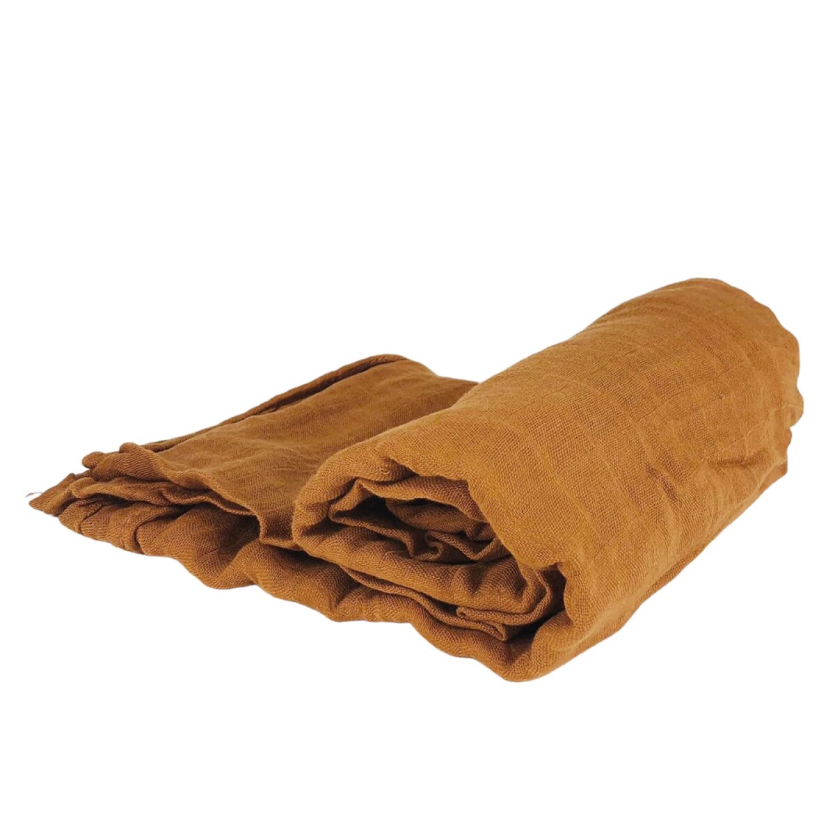 Muselina de algodón y bambú 1.20 x 1.20 m Arcilla 