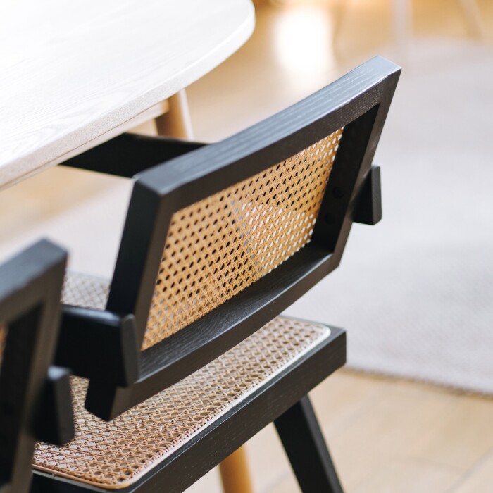 Silla Berlin Apoyabrazos Black