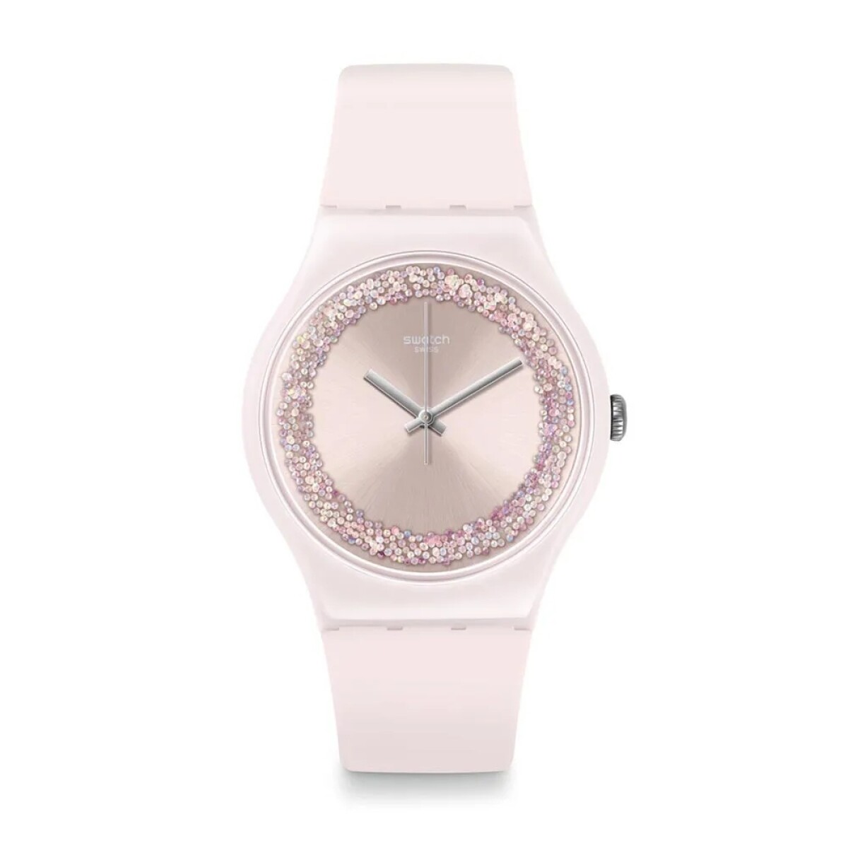 Reloj Swatch Suop110 En Silicona Rosa Para Mujer 