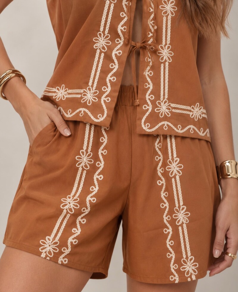Conjunto Olivia marrón