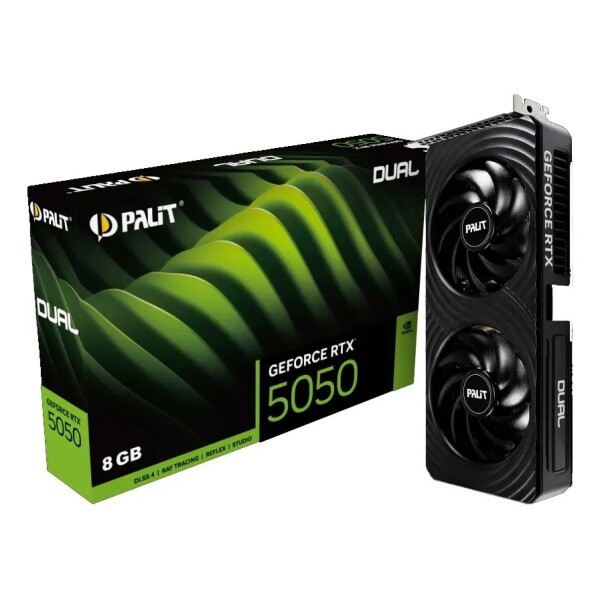 Tarjeta De Video Geforce Rtx 5050 Dual Oc 8gb Gddr6 TARJETA VIDEO PALIT RTX5050 DUAL OC 8GB