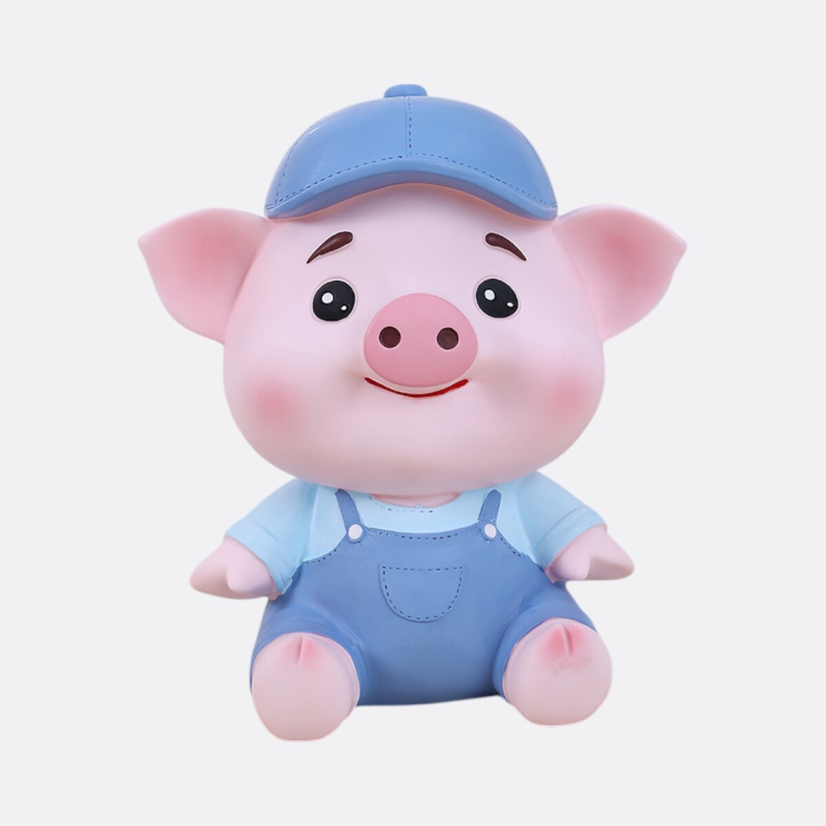Alcancía Infantil Cerditos Con Ropa - Azul 