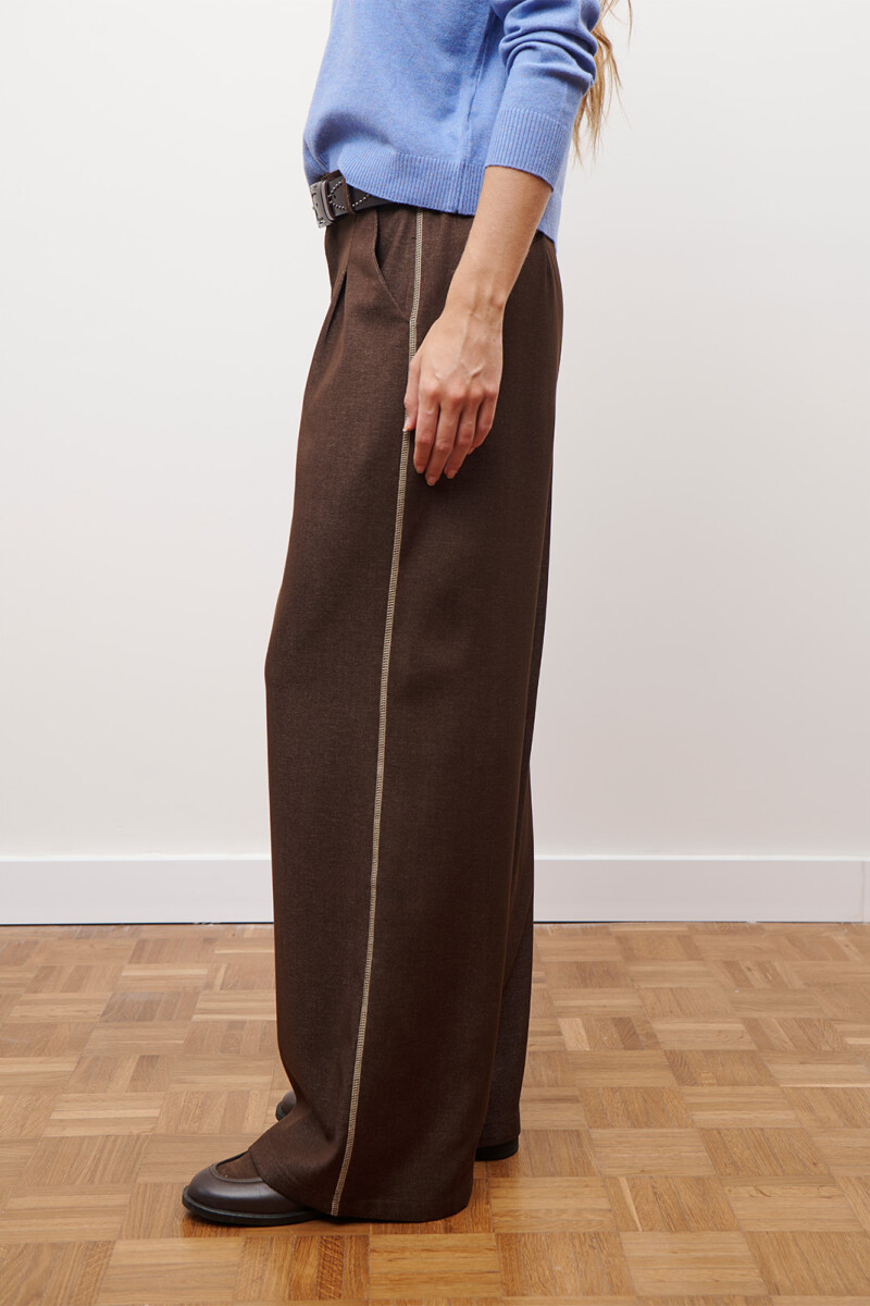 PANTALON JEAN TEXTIL MARRON