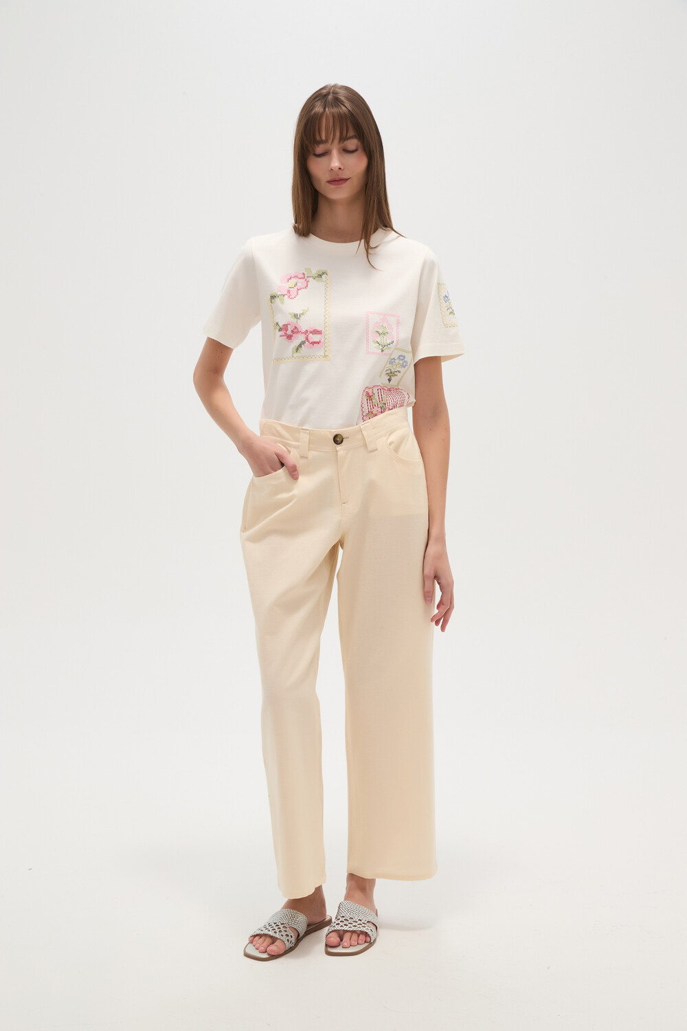 Pantalon Errini Crudo / Natural