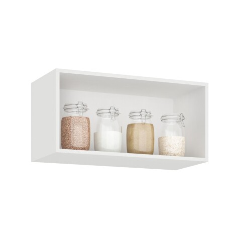 Combo de Cocina de Mueble Alacena Mesada y Aéreo Línea Melilla - MDP - MADERA - Blanco Combo de Cocina de Mueble Alacena Mesada y Aéreo Línea Melilla - MDP - MADERA - Blanco