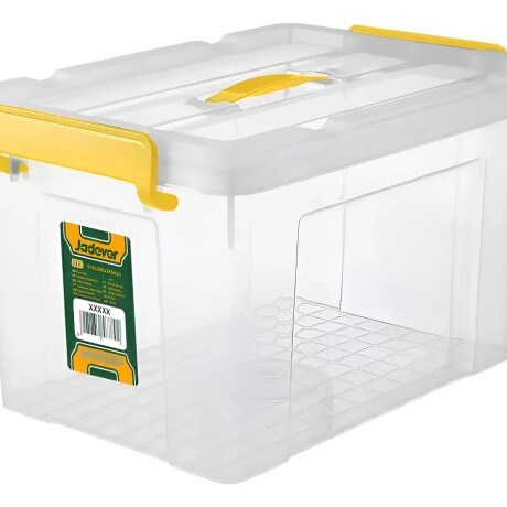 Contenedor Plastico Apilable 33l Transparente Contenedor Plastico Apilable 33l Transparente