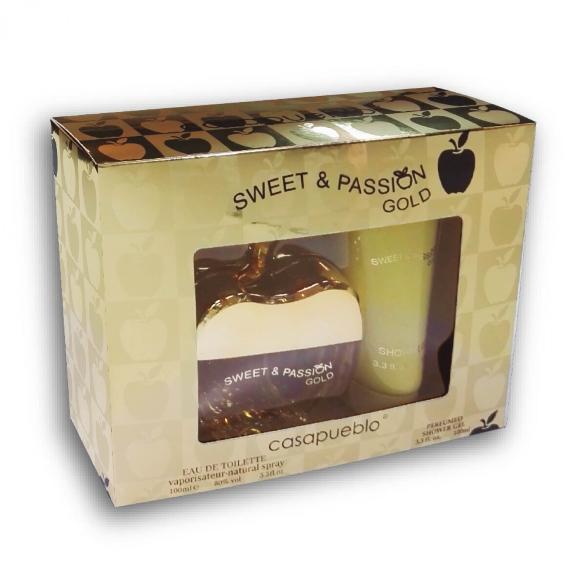 PACK CASA PUEBLO SWEET&PASSION GOLD EDT 100ml + GEL DE DUCHA 100ml 