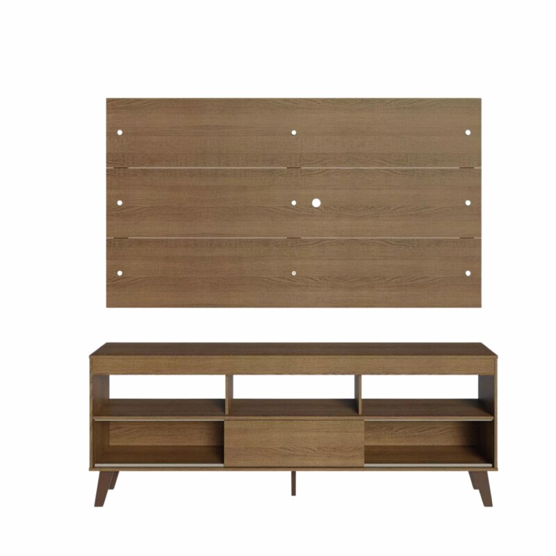 Rack con Panel para TV hasta 65 Pulgadas Rustico