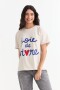 Remera m/c estampada colección Paris CRUDO