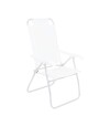 Silla Plegable de Aluminio 4 Posición Blanco