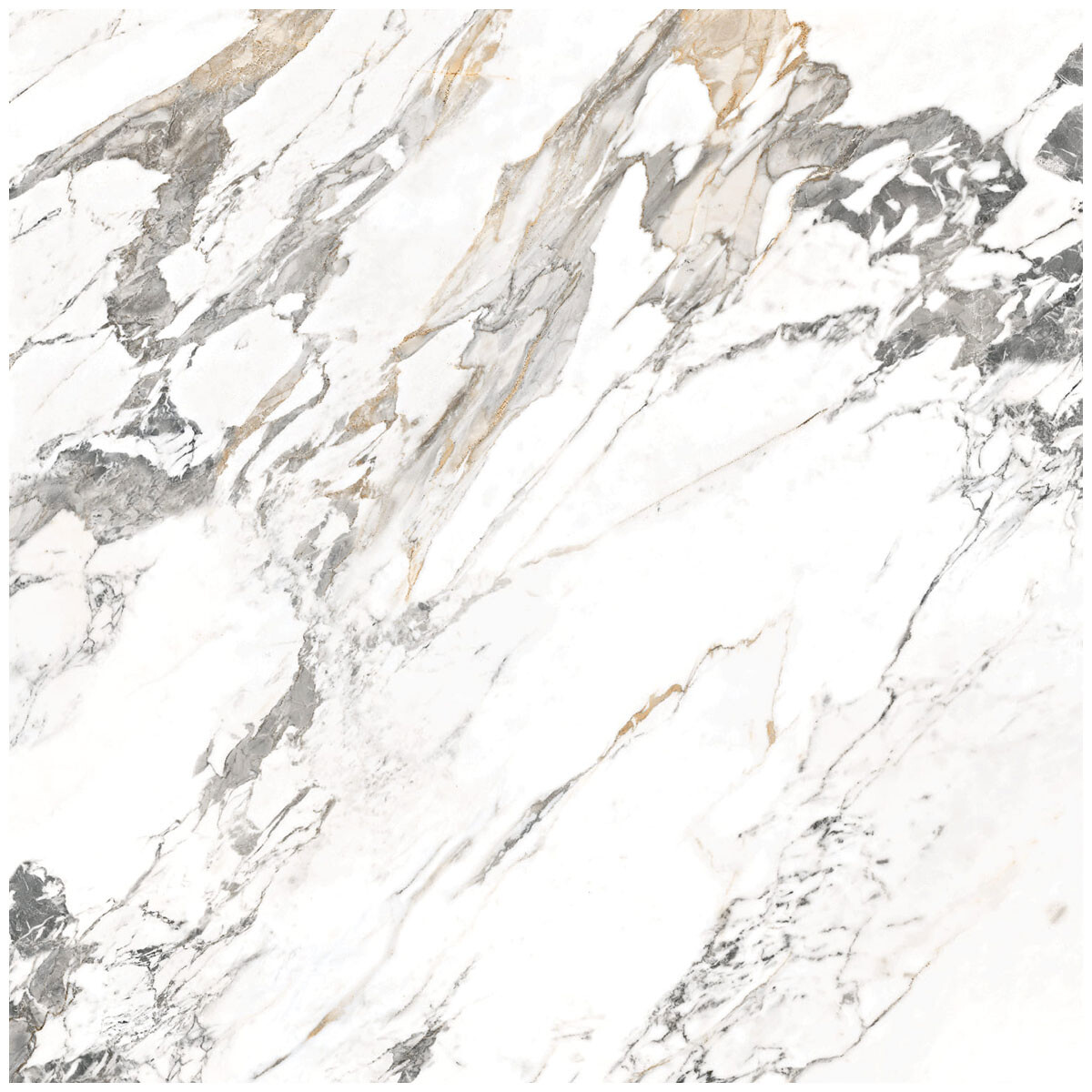 Porcelanato Marmolado Blanco Pulido 60X60Cm Piso Pared - GAMAS DE BLANCO 