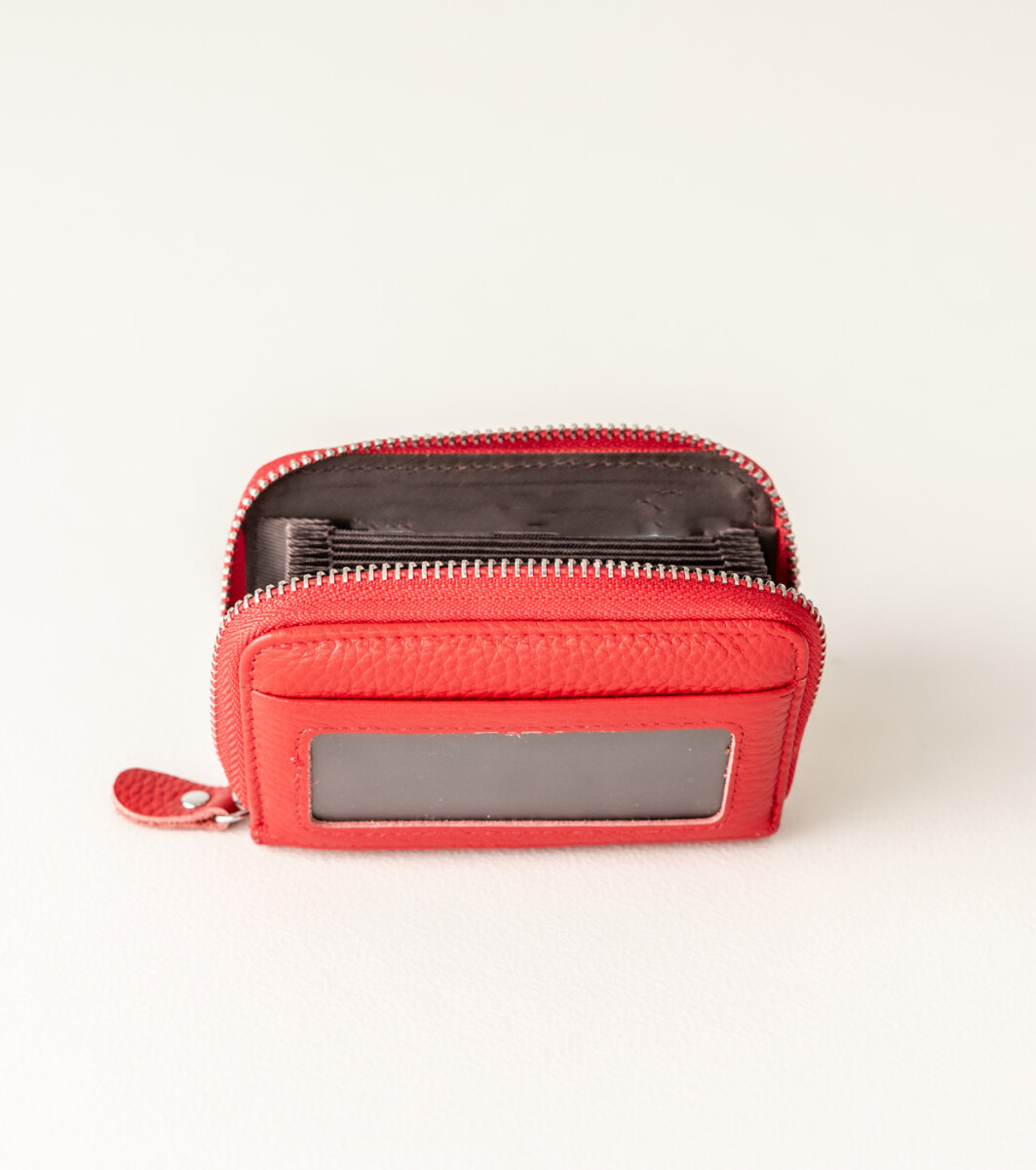 Tarjetero acordeon - Rojo 