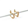 Caravanas Infinito de oro- Oro bajo - Zirconia- CA8086 conpiedra