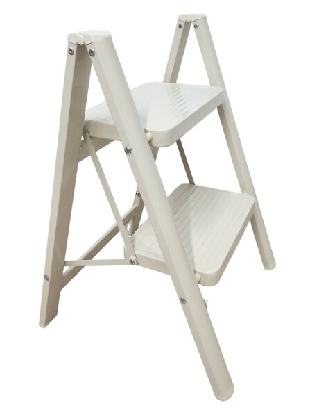ESCALERA 2 NIVELES METAL 39x45x54CM BEIGE ESCALERA 2 NIVELES METAL 39x45x54CM BEIGE