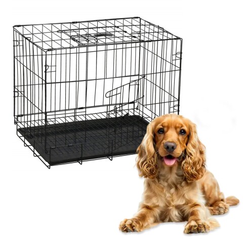 Canil Jaula Corral Perro Mascota Lili 90 cm Grande De Metal Canil Jaula Corral Perro Mascota Lili 90 cm Grande De Metal
