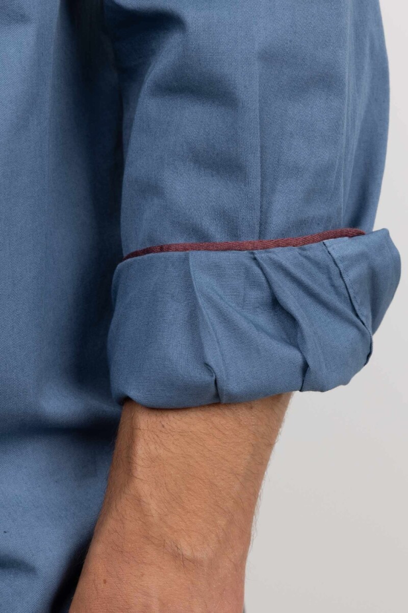 Camisa Garment Dyed El Ganso Turquesa