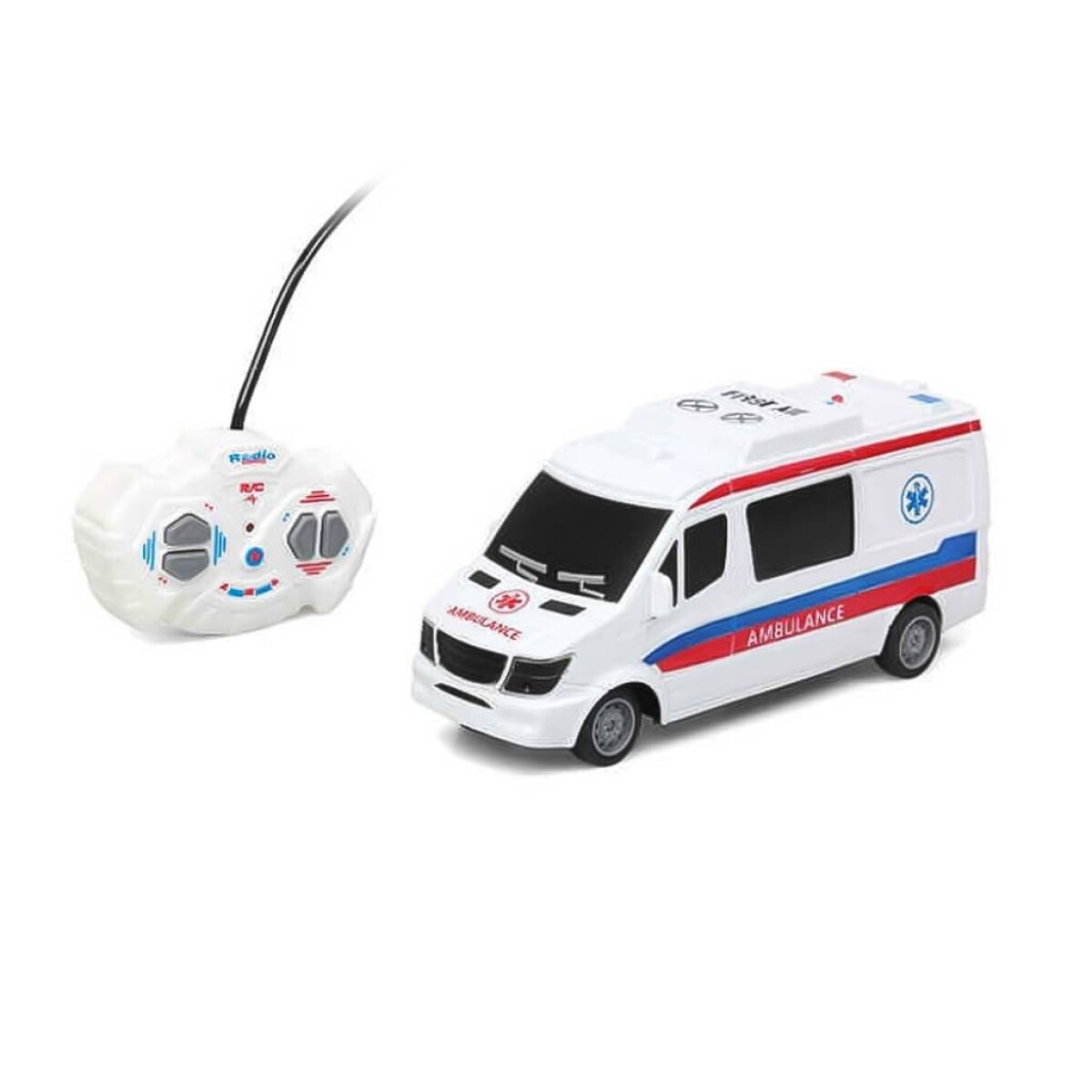 Ambulancia City Express a control remoto con luces. 